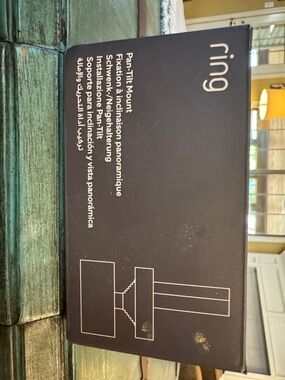 Ring Pan-Tilt Mount Box in Black with White Graphics